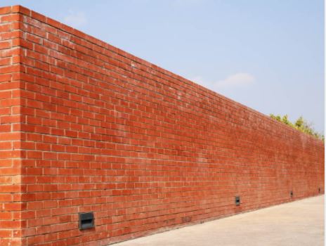 reb brick boundary wall